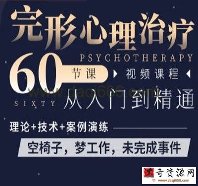 王铮 完形心理治疗：60节课，从入门到精通