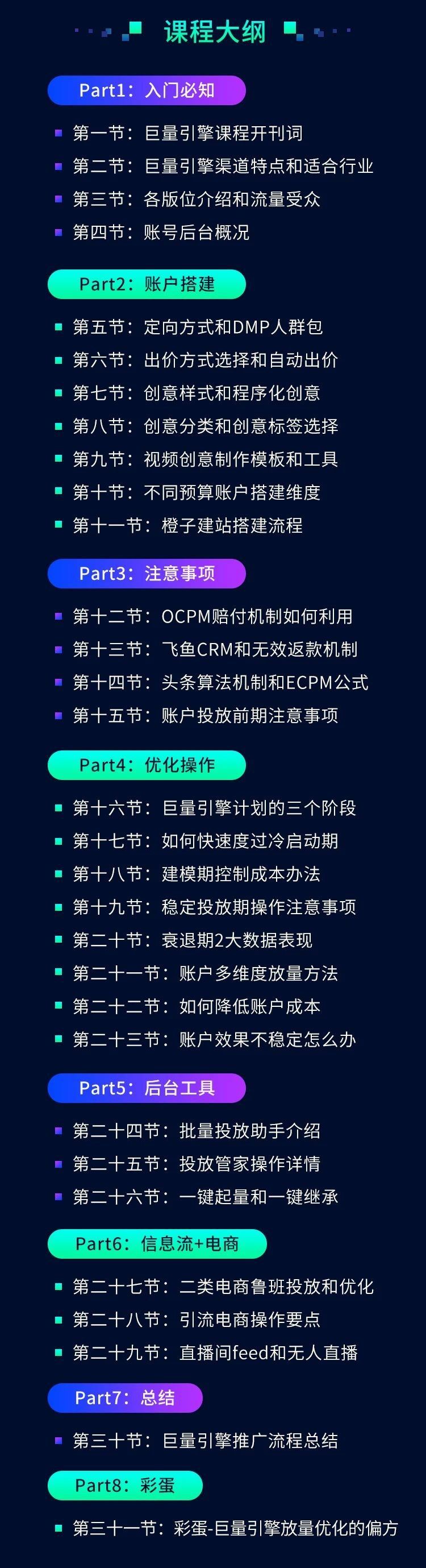 【从0到1学会巨量引擎信息流投放】