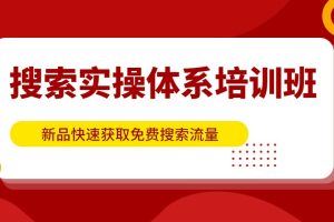 搜索实操体系培训班-新品快速获取搜索流量