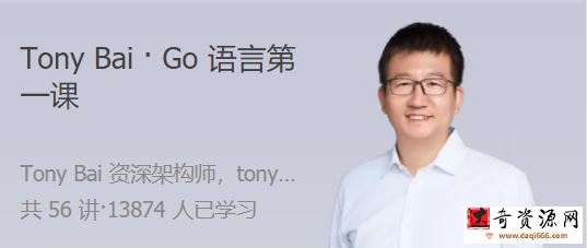 Tony Bai  Go语言第一课 大师带路，快速上手 Go 语言