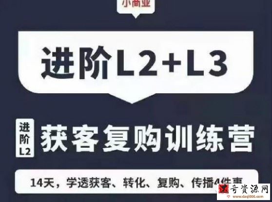 老路-小商业 进阶L2+ L3 产品定位训练营 获客复购训练营