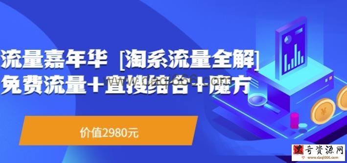 流量嘉年华[淘系流量全解]系列课：流量+直搜结合+魔方（价值2980）