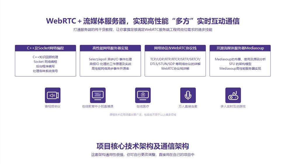 【高端IT计算机技术类会员】 【D0214慕课网-百万级高并发WebRTC流媒体服务器设计与开发-IT】