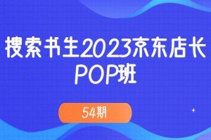 搜索书生2023京东店长·POP班 54期