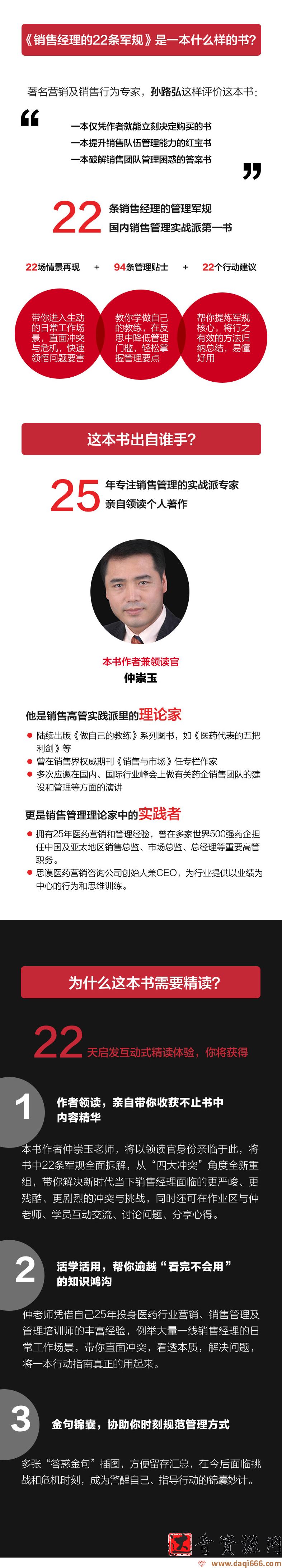 仲崇玉《销售经理的22条军规》精读班（完结）