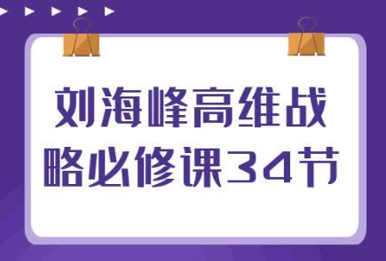 刘海峰《高维战略必修课》实现指数级增长