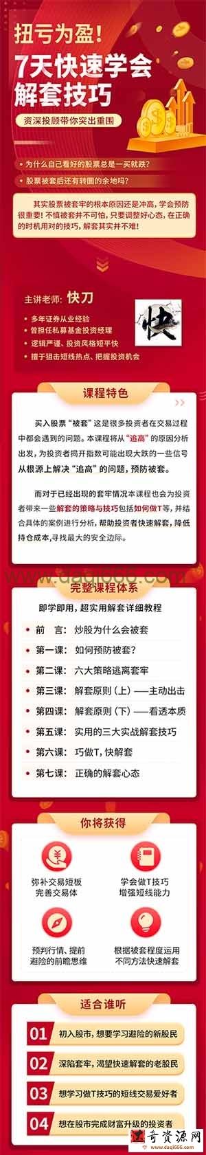 扭亏为盈7天学会解套技巧，从亏损到盈利―教你逃离被套