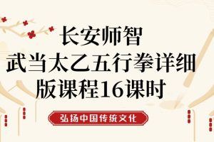 汪师智道长-武当太乙五行拳详细版课程（16集视频）