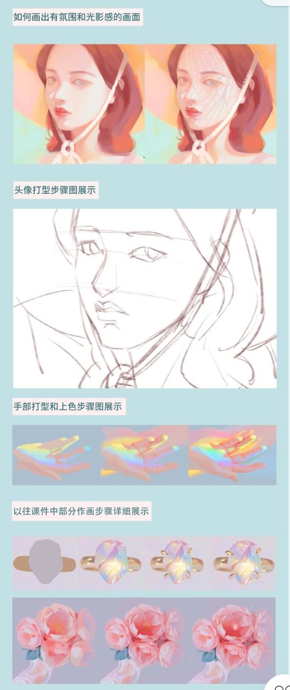 【78S0680【插画喵-VIP课】定向风格-梦幻光影人像特训班（第五季）】