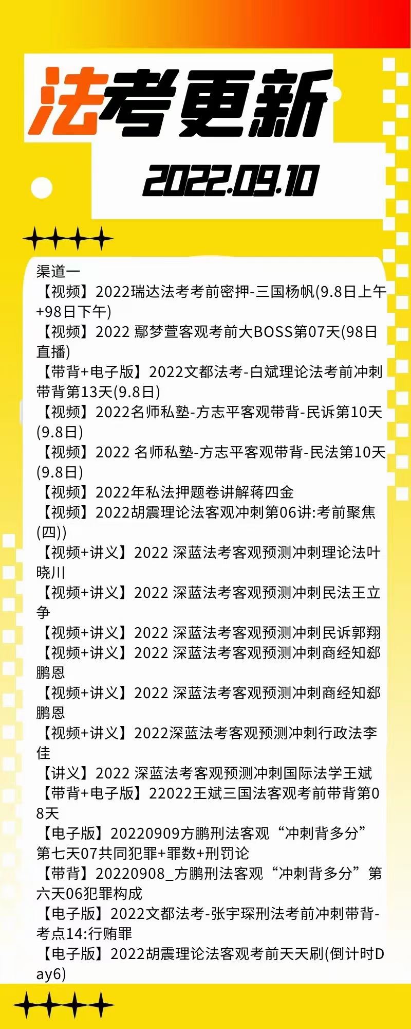 萌学院区09月10号更新 ????法考类