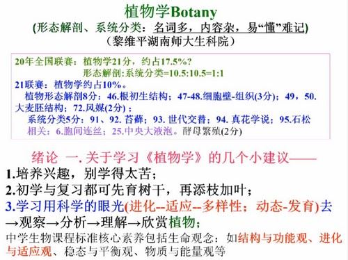 高中课程金石为开2021暑假生物竞赛集训综合提高班44讲