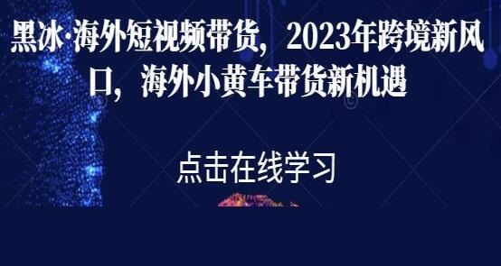 《海外tiktok短视频带货》海外小黄车带货新机遇