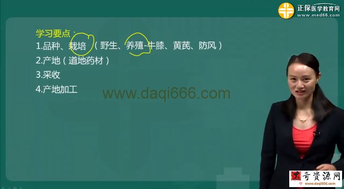 执业药师中药学专业知识一 2019钱韵文基础学习班