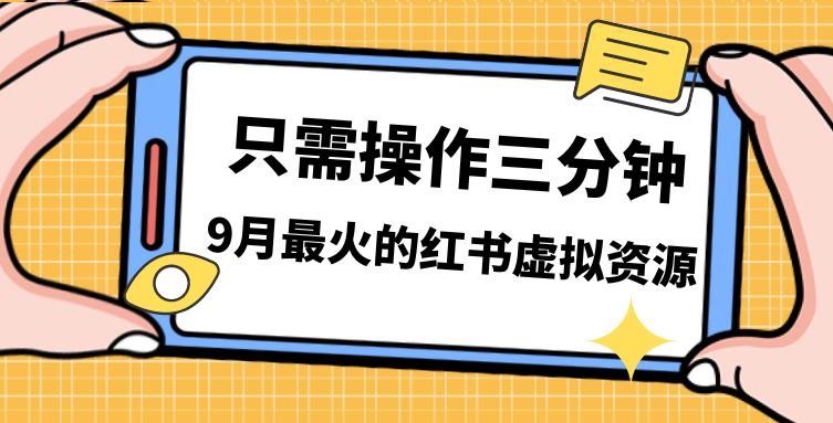 一单50-288,一天8单收益500+小红书虚拟资源变现