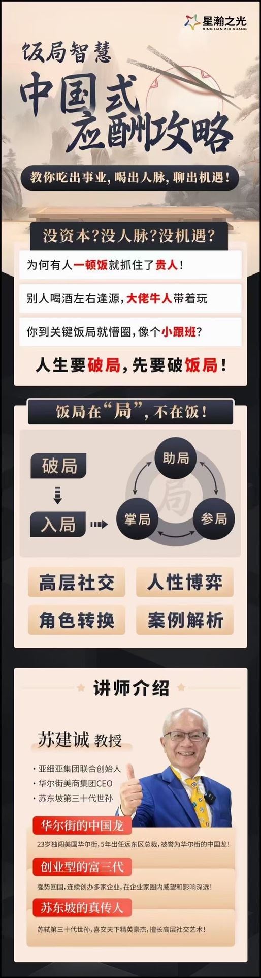 苏建诚·饭局智慧中国人应酬攻略 ​教你吃出事业，喝出人脉，聊出机遇 ​限时39.9????会员免费