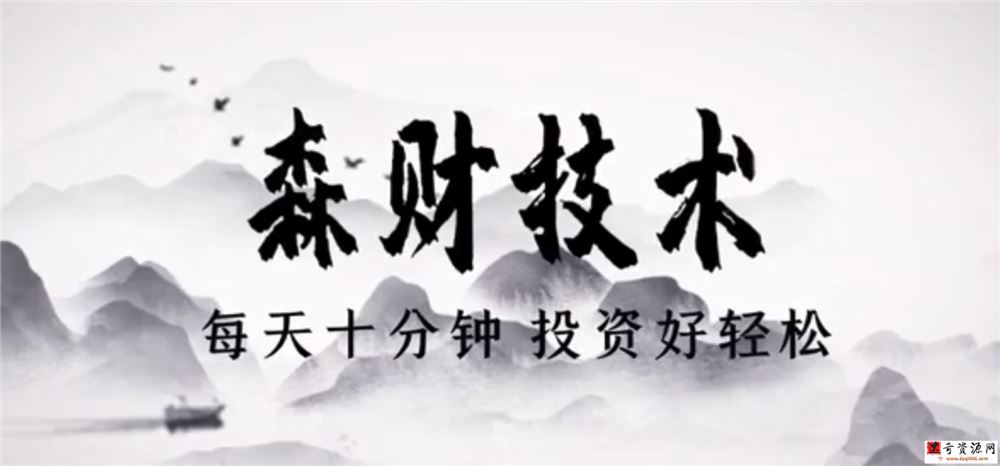 蔡森技术课视频-森财技术每天10分钟投资好轻松 2021年