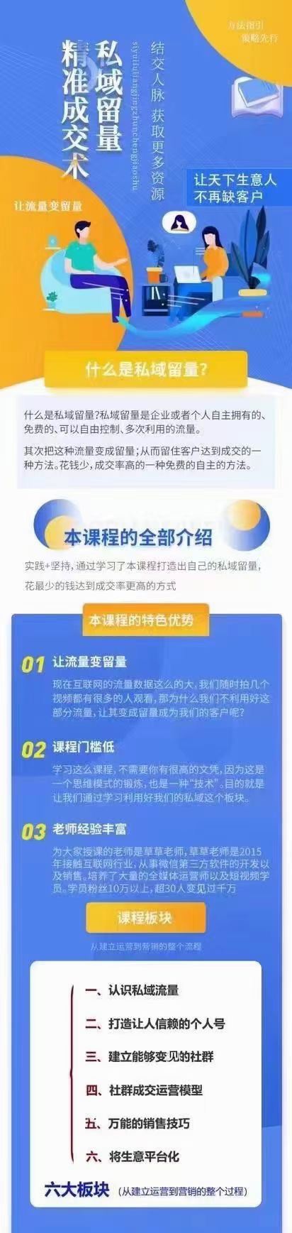 私域留量精准成交术（视频课） 让天下生意人，让流量变留量 限时29.9????会员免费