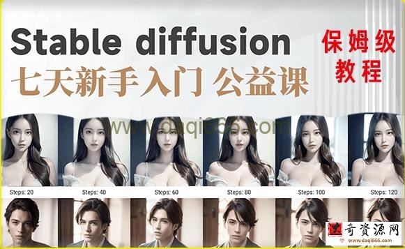 【AI训练营】全网第一个系统的stable diffusion基础课，新手入门必看